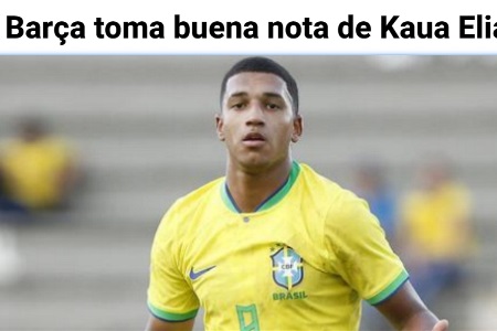 每体：巴萨看好巴西U17前锋艾利亚斯，球员最快2024年可登陆欧洲