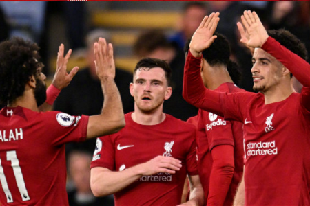 英超-利物浦3-0莱斯特多赛1场距前四1分 萨拉赫助攻戴帽琼斯双响