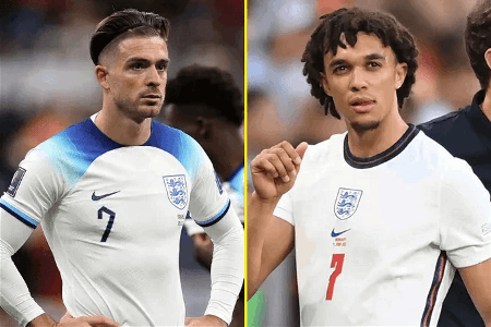 官方：格拉利什&阿诺德因伤退出英格兰队集训，不再补招球员