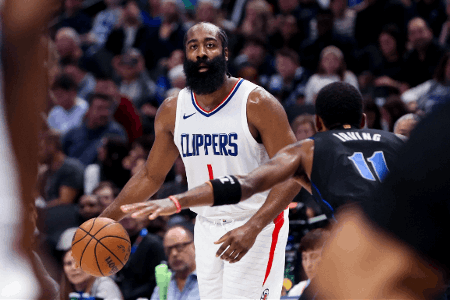 0胜4负！哈登快船生涯场均13.5分5板4.3助1.5断