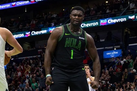 健康的锡安真强！锡安过去6场场均28.5分8.5板&命中率64.1% ，鹈鹕5胜1负