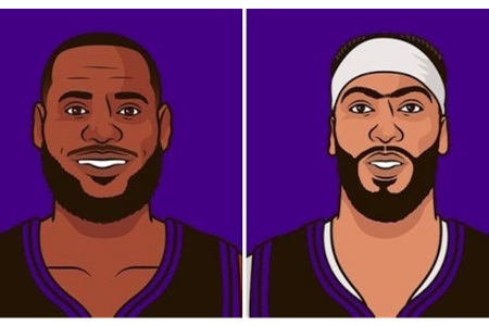 季后赛至今湖人全队得分：詹姆斯+浓眉176分 其他人共131分