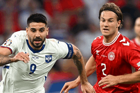 半场-丹麦暂0-0塞尔维亚 温德进球无效塞尔维亚0射正