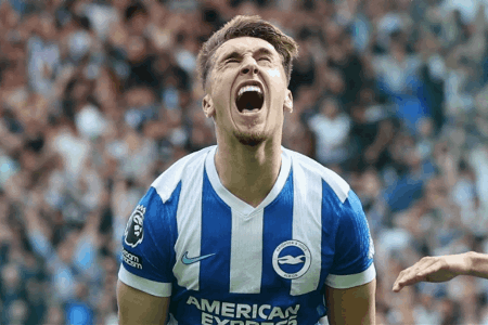 英超-曼城遭绝杀1-2布莱顿 哈兰德破门努内斯送点米尔纳破门