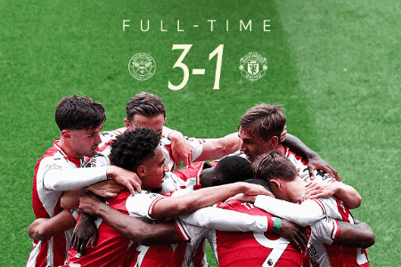 英超-曼联1-3布伦特福德六轮三负 B费关键失点舍什科处子球