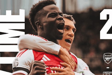 英超-阿森纳2-0西汉姆 赖斯破旧主+伤退萨卡点射厄德高伤退