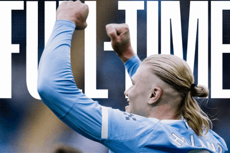 英超-曼城2-0轻取埃弗顿 哈兰德双响8轮11球 福登策动2球