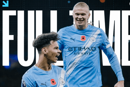 英超-曼城3-1伯恩茅斯距榜首6分 哈兰德单刀双响谢尔基两助攻