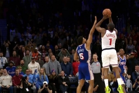 哈登绝杀三分没吹犯规！主裁：认定格莱姆斯为合法干扰