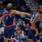 磨合渐佳！哈登小卡近8场比赛同场时净胜对手75分 净效率+19.8