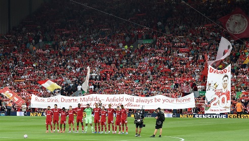 英超人文关怀真棒！若塔的两个孩子将成为利物浦主场球童