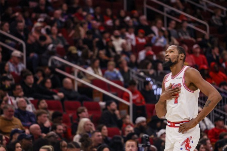 感觉罚球能再准点！KD近9战场均27.8分5.8板6助 命中率57/46/90%