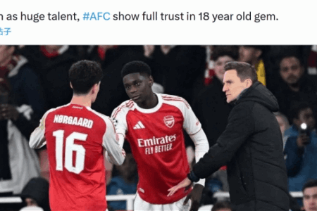 罗马诺：阿森纳与18岁中场易卜拉欣续约，球员欧冠上演一线队首秀