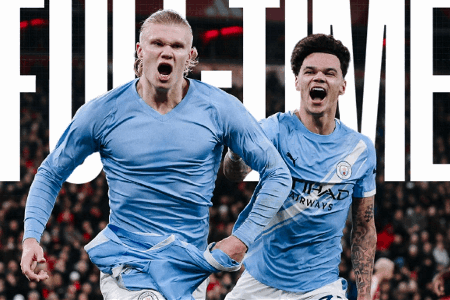 英超-曼城2-1逆转利物浦距榜首6分 哈兰德传射+绝杀索博世界波