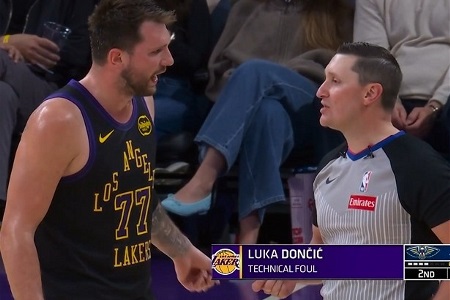 近在咫尺！东契奇赛季已经累积14次技术犯规 距离禁赛只差2个