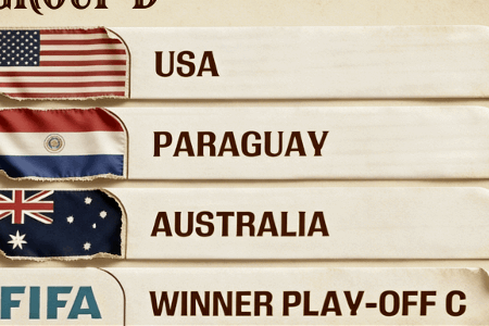 2026年世界杯D组解析：美国领衔，巴拉圭重返，附加赛悬念待解