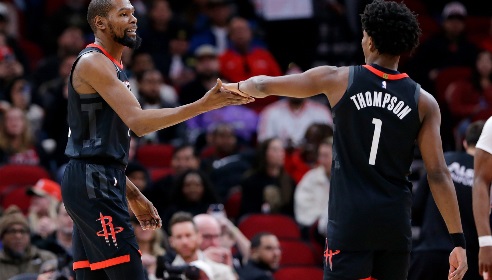 火媒：这无疑是火箭本赛季最佳一战 KD得分超乔丹 阿门补篮绝杀