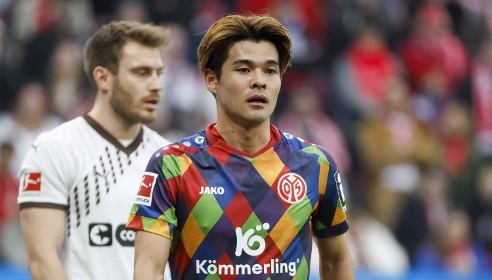 图片报：英超关注美因茨日本中场佐野海舟，转会费可能超6000万欧