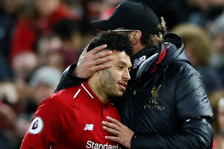 克洛普：如果不是伤病困扰，张伯伦100%会在利物浦一飞冲天