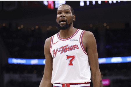 媒体人：没有KD兜底火箭天才全露馅 KD又到是否带伤复出抉择时刻